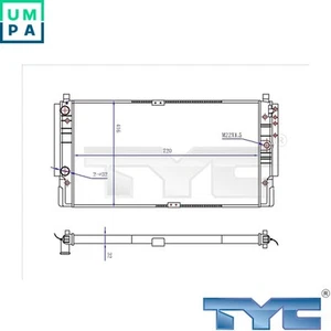 RADIATOR ENGINE COOLING 737-0068-R FOR VW TRANSPORTER/T4/Platform/Chassis/Van - Picture 1 of 6