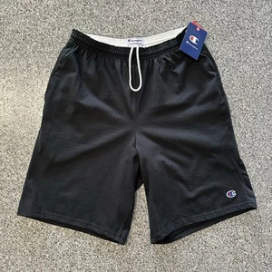 Champion Lightweight Lounge Jersey Shorts 9" Black Vintage 90’s Size M or 3XL - Picture 1 of 6