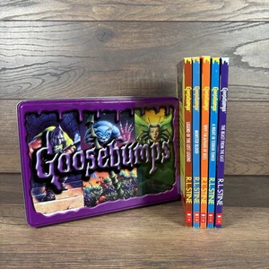 Goosebumps 25th Anniversary Retro Set By R. L. Stine Tin Collectors Box - Picture 1 of 5