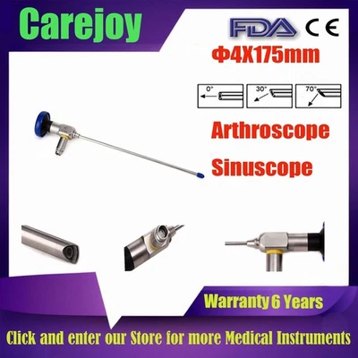 Sinuscopio portátil de 4x175 mm para cirugías otorrinolaringológicas - Kit de endoscopio médico rígido Foto 1 de 4
