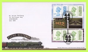 G.B. 2023 Flying Scotsman booklet pane Royal Mail First Day Cover, Doncaster - Picture 1 of 1