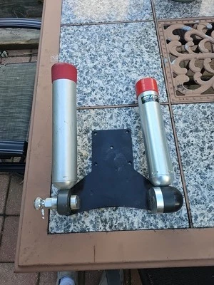 BIG JON DOWNRIGGER DOBLE MULTI AJUSTABLE SOPORTE DE VARILLA BASE DE MONTAJE DE MARIPOSA SALMÓN Foto 1 de 4