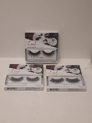 Lote de 3 sujetadores Kiss Lash Couture volumen 3D triple colección push-up 71998  Foto 1 de 4