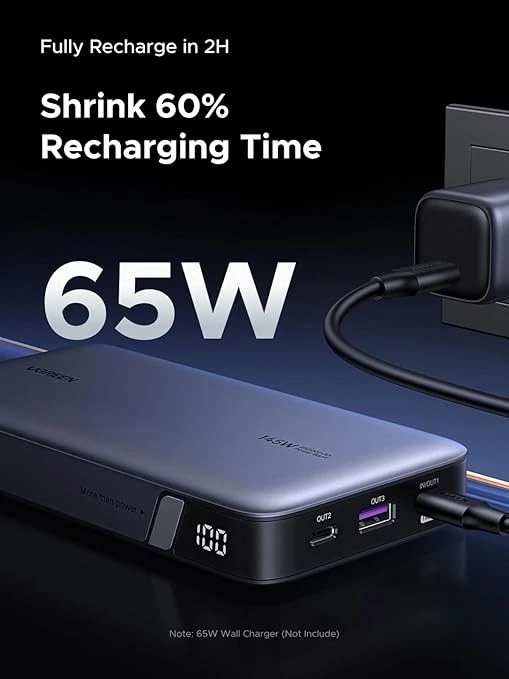 Cargador portátil para portátil UGREEN Power Bank 25.000 mAh 145 W PB205 Foto 1 de 1