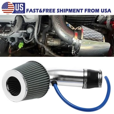 KIT de inducción de filtro de admisión de aire frío para automóvil accesorio de sistema de manguera de flujo de energía* Foto 1 de 4