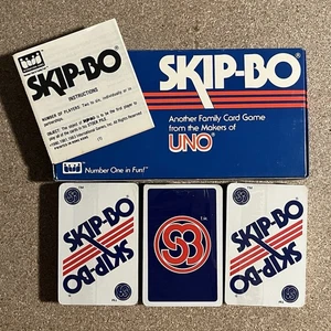 Vintage SKIP-BO Card Game Mattel 1983 Factory Sealed Decks Uno Family 80s - Bild 1 von 13