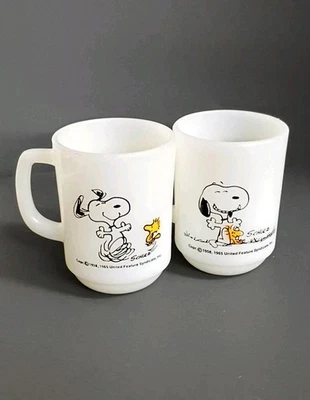 2 TAZAS SNOOPY & WOODSTOCK ''A VECES LA VIDA ES PURA ALEGRÍA!!"  "Ha sido un buen día" Foto 1 de 4