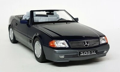 KK 1/18 - Mercedes Benz 500 SL R129 Blue 1993 Hardtop Diecast Model Car - Image 1 of 4