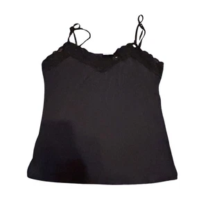 Worthington Damen Spitze schwarz Baby Puppe Camisole Tank Top Gr. XL Freizeit Y2K 00s - Bild 1 von 5