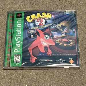Crash Bandicoot 2 Cortex Strikes Back Sony PlayStation PS1 Greatest Hits New - Picture 1 of 6