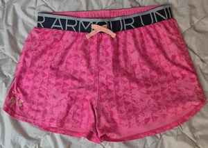 Under Armour HeatGear 2.0 Girls Size YLG Pink Sports Athletic Beach Shorts - Picture 1 of 9