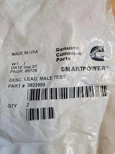 Cummins Male Test Lead P/N# 3823993 - Picture 1 of 1