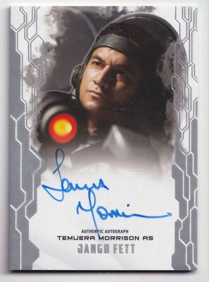 Star Wars Masterwork 2017 Autograph Jango Fett Temuera Morrison Auto - Image 1 of 2