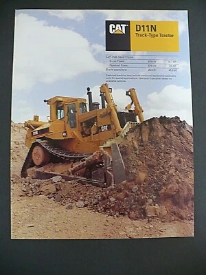 Caterpillar D11N 1993 tractor oruga folleto Foto 1 de 3