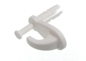 400 X Plastic Cavity Wall Hook Clothing Garment Wall Mounted Peg Hanger | Onesto - Picture 1 of 1