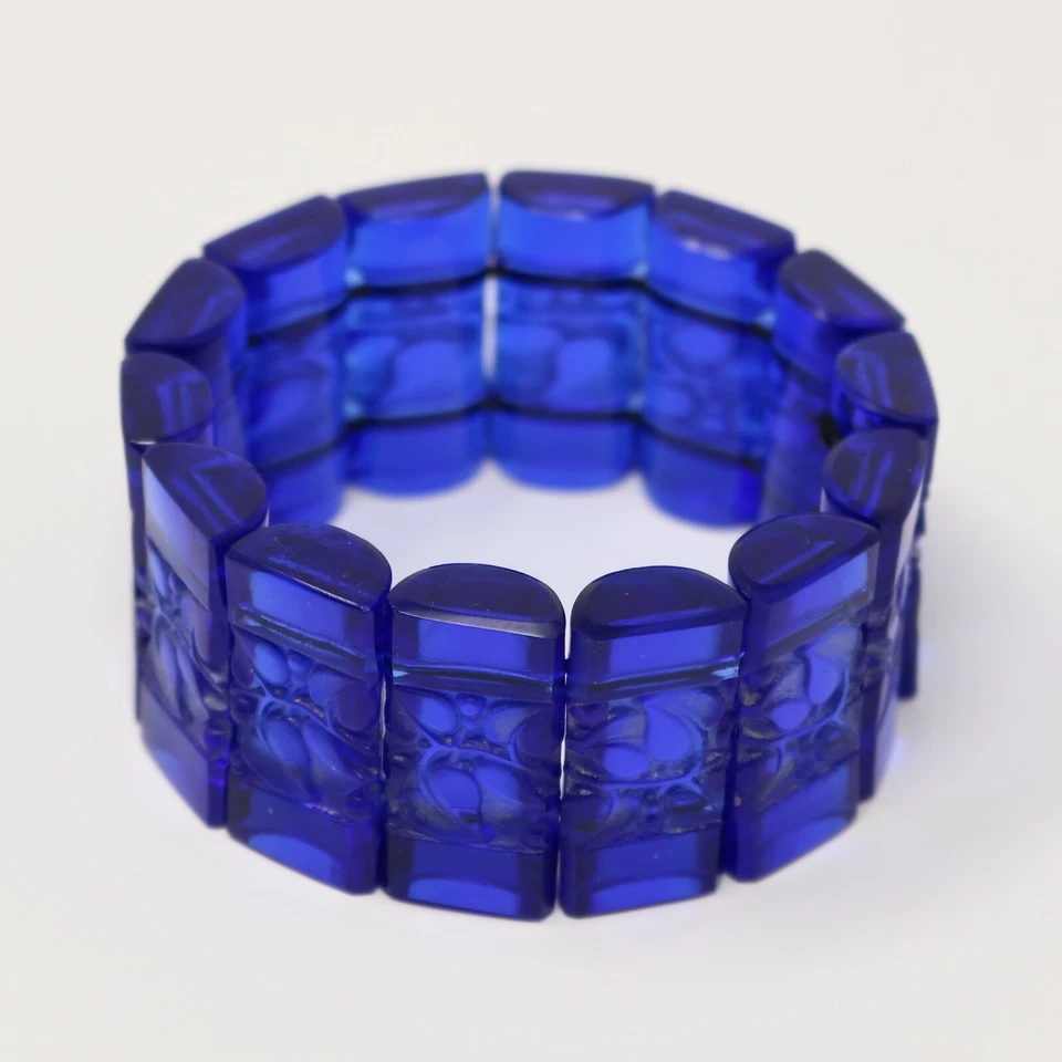 Pulsera 'Ceriser' de cristal azul René Lalique Foto 1 de 4