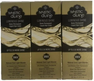 3Mystic Divine 9NV Luminous Shine Demi-Perm Hair Color Natural Cool Light Blonde - Picture 1 of 6