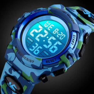 New Boys Girls Kid Children LED Sports Wrist Watch Waterproof LED Digital Quartz - Picture 1 of 15