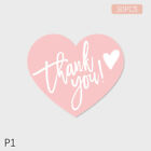 30Pcs/Pack Heart-Shaped English Thank You Card Pink Gift Decorative Cards{ Sp