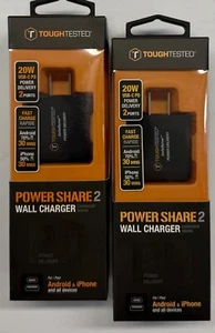2/$19.99 ToughTested "Power Share 2" Wall Charger (TT-A15-CA) - Picture 1 of 5