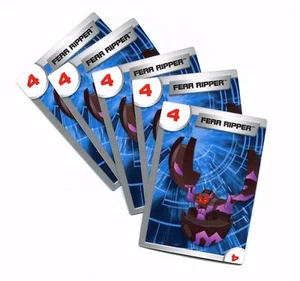 Bakugan Battle Brawlers #4 carte collezionabili Fear Ripper (5 carte) - Foto 1 di 2
