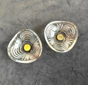 Vintage Set 2 Royal Cristal Rock Pin Schale Butterpat Italy Mid Century Modern   - Bild 1 von 10