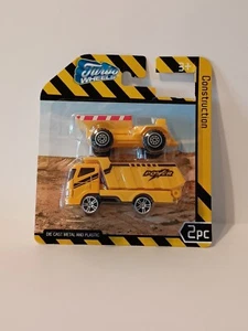 Construction Vehicles 2 pc Diecast Metal and Plastic New in Package - Picture 1 of 4