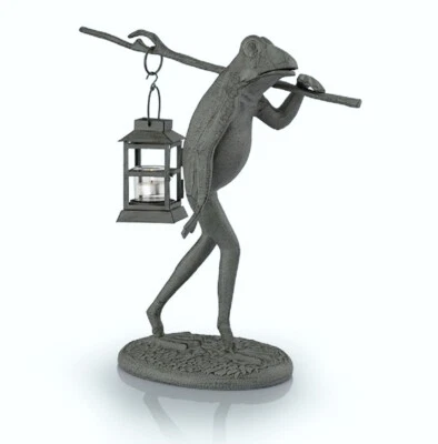 青蛙走灯花园雕像雕塑烛台 ~ SPI Home 53038 — 第 1/3 张图片