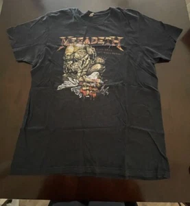 Megadeth Wake-Up Dead 1987 Tour Shirt LG Band Tee - Picture 1 of 4