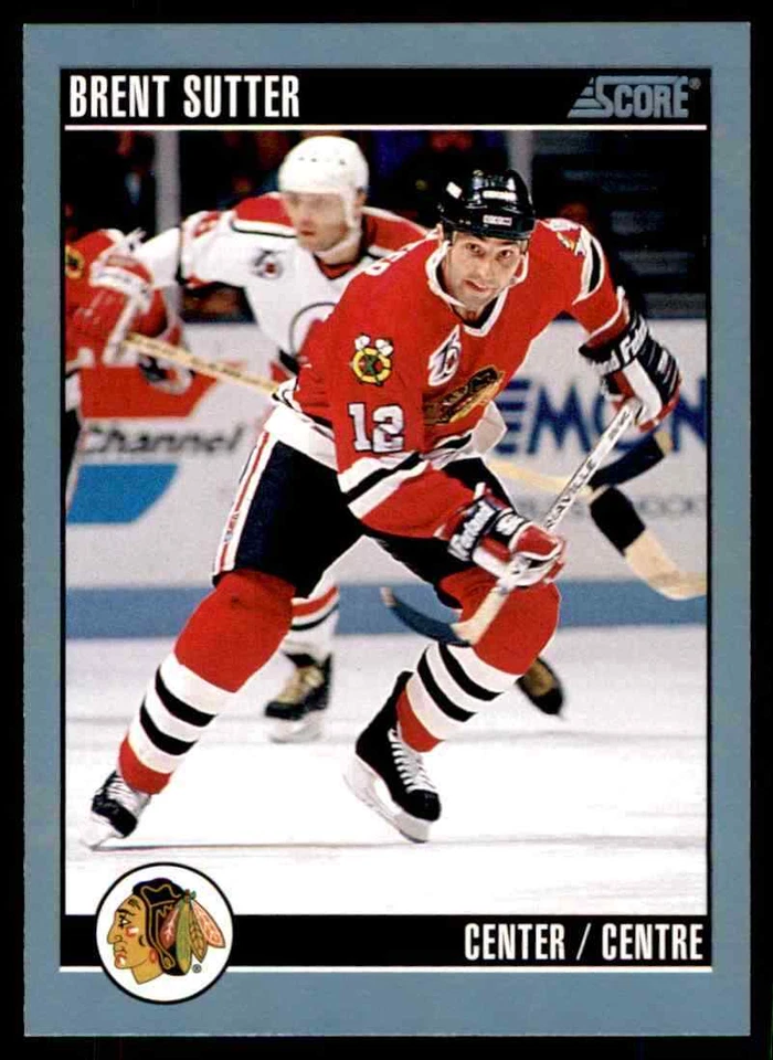 1992-93 Score Canadian Brent Sutter #112 - Image 1 of 2