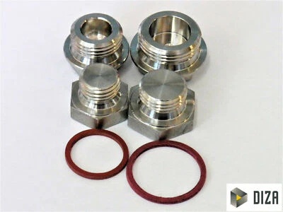 Tappo a Vite din 7604 A4 Idraulica Acciaio Inox Vulkfiberdichtung - Immagine 1 di 3