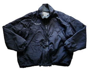 Columbia Sportwear Coat Men's XL Full Zip Black Large Zip Pockets Fleece Lined - Picture 1 of 19