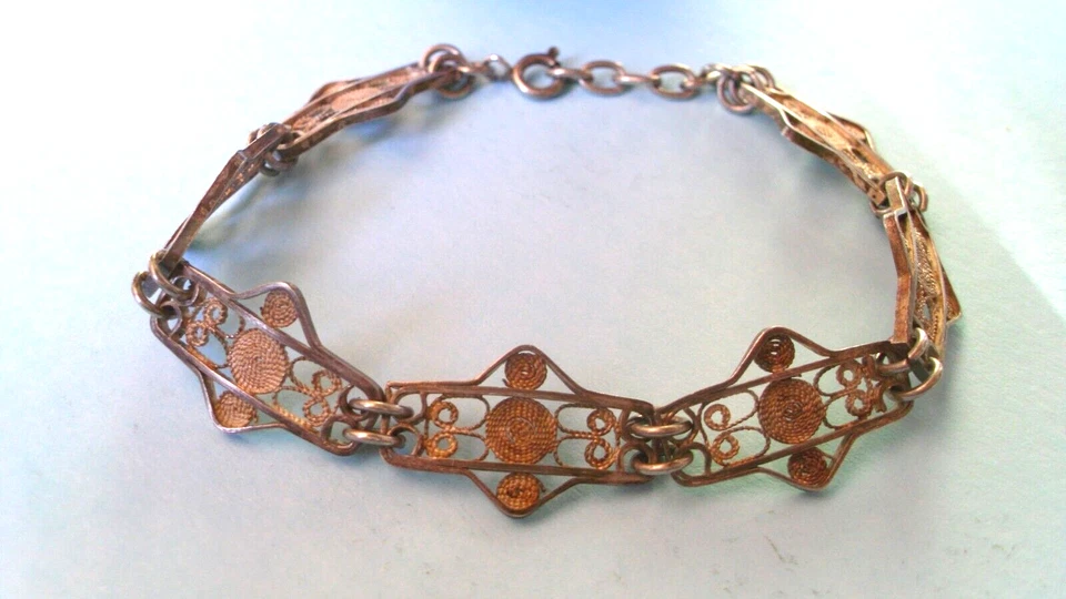 Armband Silber Schmuck geprüft Friesen Filigranschmuck antik Trachtenschmuck - Bild 1 von 3