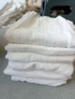 6x House Of Emily White Bath Towels 100% Cotton 65x220cm Used 8 Nights Max VGC 2