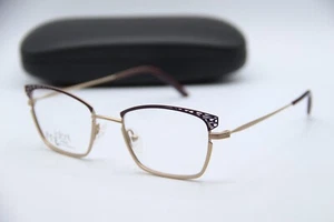 NEW JEAN LAFONT LUMIERE 8508 PURPLE GOLD AUTHENTIC FRAMES EYEGLASSES 50-19 - Picture 1 of 5
