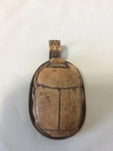  Handmade Kemet Art Egyptian Jewelry Scarab Stone Pendant Turquoise & Lapis .... - Picture 1 of 7