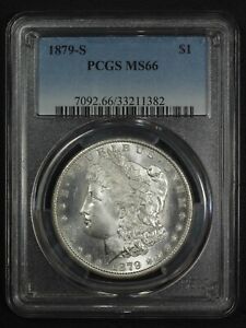 1879 S Morgan Silver Dollar PCGS MS 66