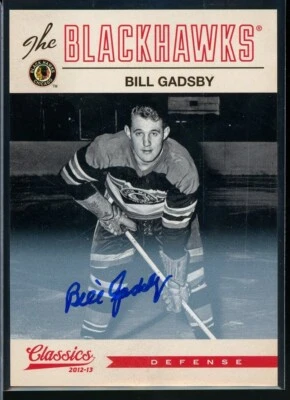 2012-13 Panini Classics Signatures Autographs #148 Bill Gadsby - Image 1 of 2
