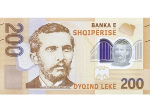 NUEVO Albania 200 Leke 2017 papel moneda, billetes. UNC - Imagen 1 de 2