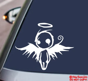 GOTHIC DARK FALLEN ANGEL OF DEATH VINYL DECAL CAR REAR WINDOW BUMPER STICKER JDM - Picture 1 of 2