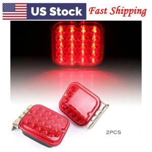 2PCS Car Trailer Rear Brake Signals Light Stop Warning Lamp for Campers RV Boats - Picture 1 of 7