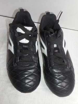 Botines de fútbol STARTER jóvenes niños negros/blancos talla 1 parte inferior blanca logotipos laterales hinchados Foto 1 de 4