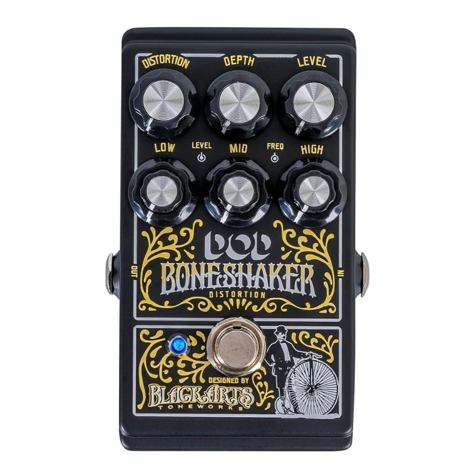 DigiTech DOD Boneshaker Dirty Boost Distortion Pedal with 3 Band EQ and Blue LED - Image 1 of 4