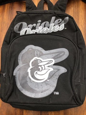 Orioles Baseball Backpack, Black Cover