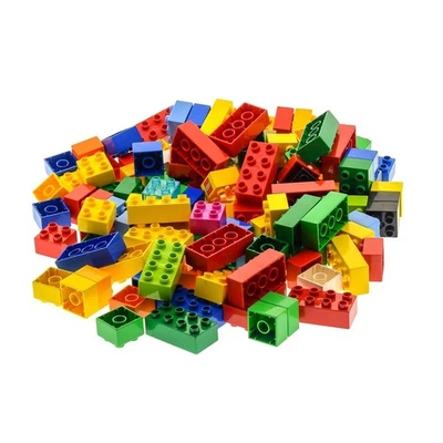 130 Teile LEGO DUPLO Bau Steine ca 1kg 30Stk 2x4 Kiloware 100Stk 2x2 gemischt - Bild 1 von 4
