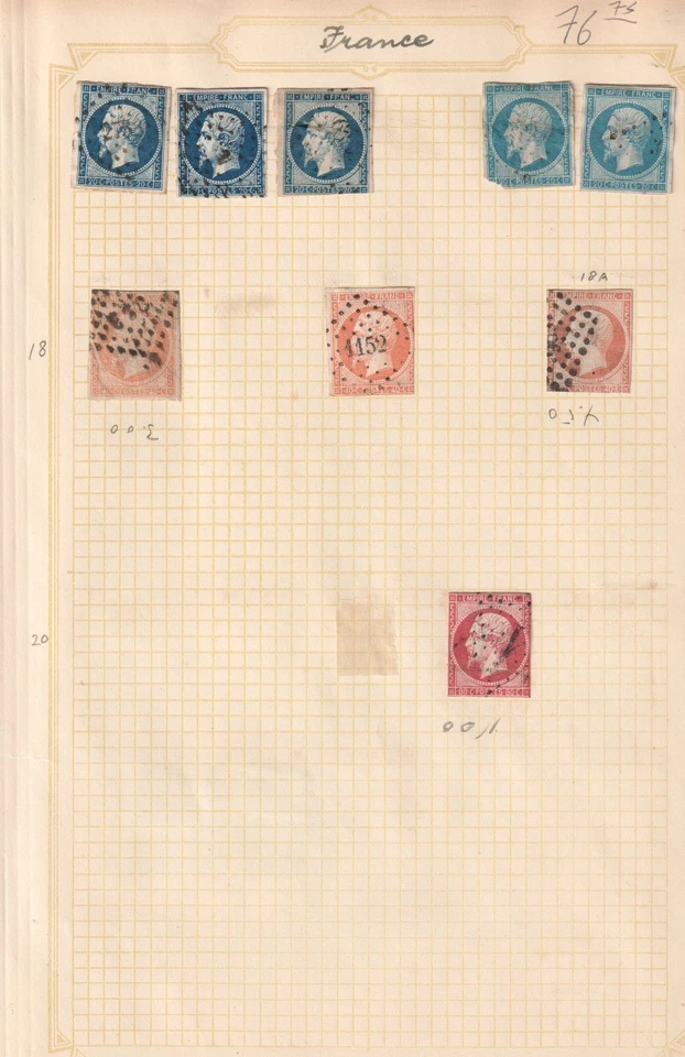Page of Classic France Stamps - Image 1 of 1