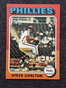 1975 TOPPS BASEBALL CARD #185 STEVE CARLTON PHILADELPHIA PHILLIES EXMT - Picture 1 of 6
