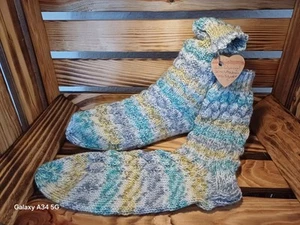 Wollsocken OHNE Schurwolle!Handgestrickt Gr. 38/39 - Bild 1 von 1