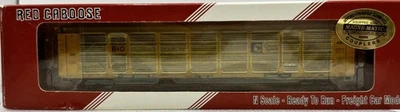 N Scale Red Caboose TT-1 Baltimore & Ohio Bi-Level Open Auto Rack TTGX 255635 - Image 1 of 4