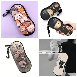 with Keyring Sunglasses Storage Bag Hanging Sunglasses  Eyewear Accessories - Picture 1 of 16